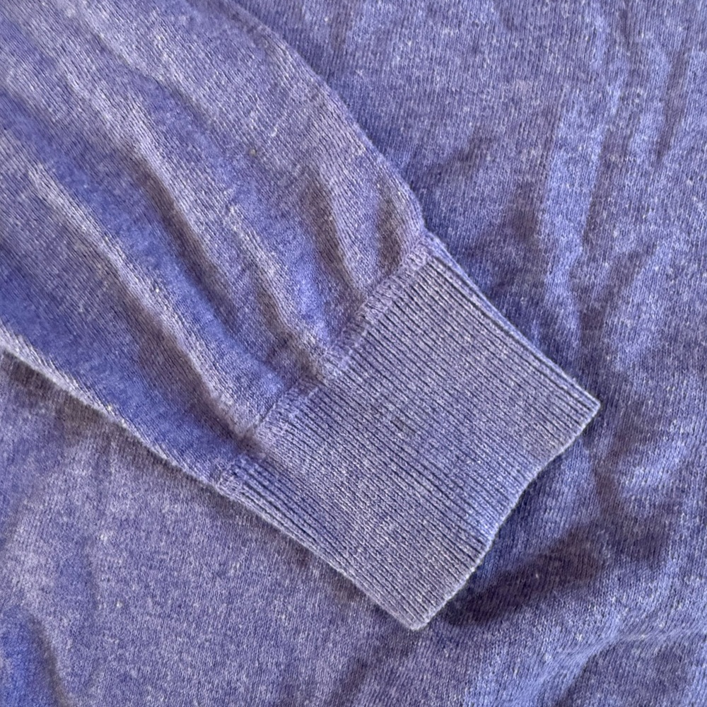 Robert Talbott Sweater Men’s L Cotton Cashmere Crew Neck Hong Kong Purple - Picture 3 of 9